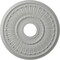 Ekena Millwork Melonie Ceiling Medallion (Fits Canopies up to 6 3/8"), Hand-Painted Frost, 16"OD x 3 5/8"ID x 3/4"P CM16MLFRF - alternate 1